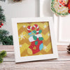 Set de pintura de diamantes 5d, navideño, 9 uds