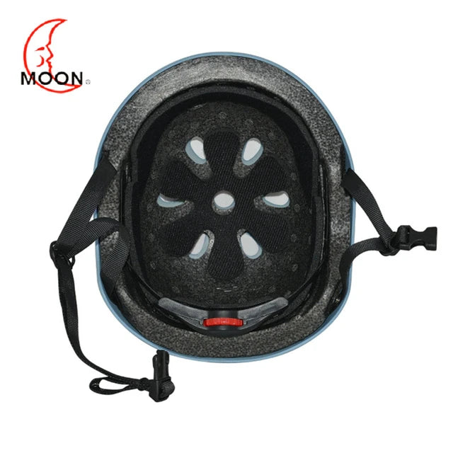 Moon-Casco para niños, celeste