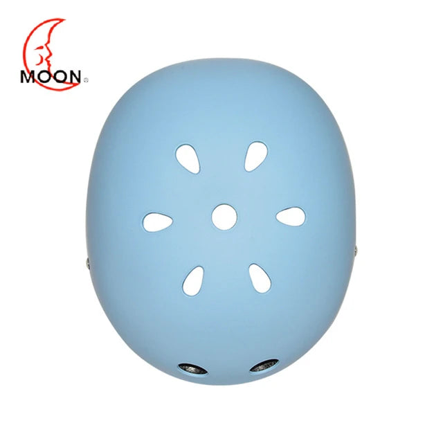Moon-Casco para niños, celeste