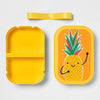 Caja de plástico bento 25oz piña