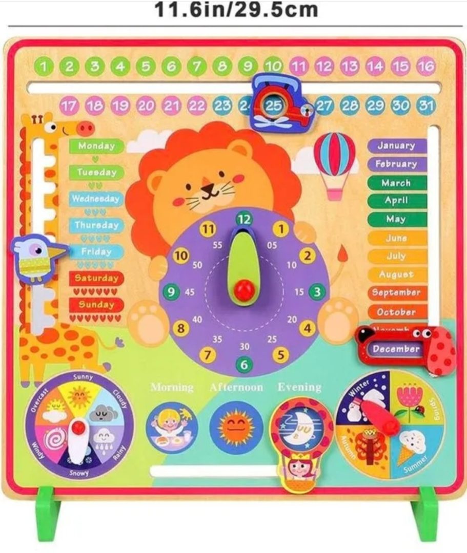 Toyssa 7 in 1 Kids Calendar Learning