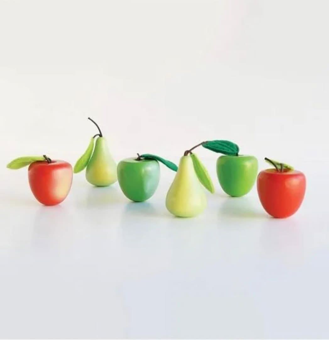 Juego de frutas de madera