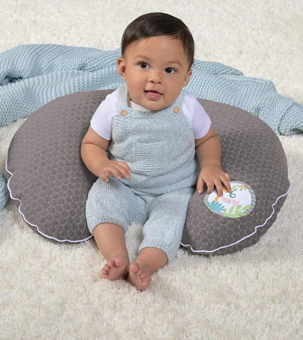 Boppy Preferred Nursing Pillow Cover- Gray pennydot