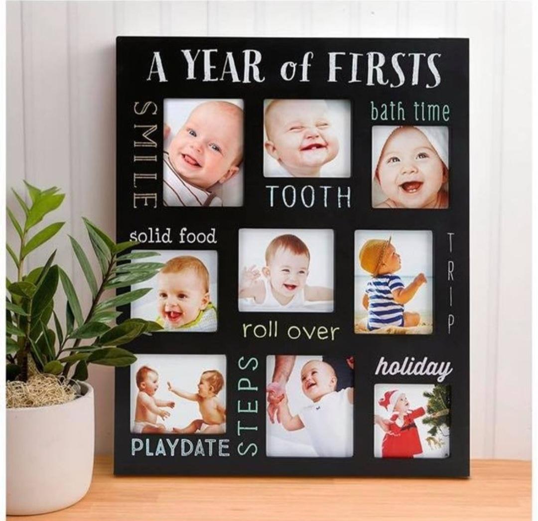 Pearhead Baby's Firsts Keepsake Picture Frame