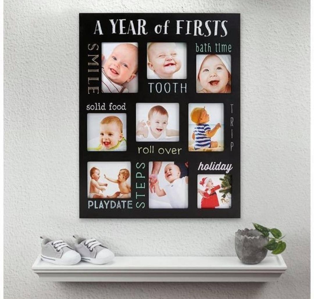 Pearhead Baby's Firsts Keepsake Picture Frame