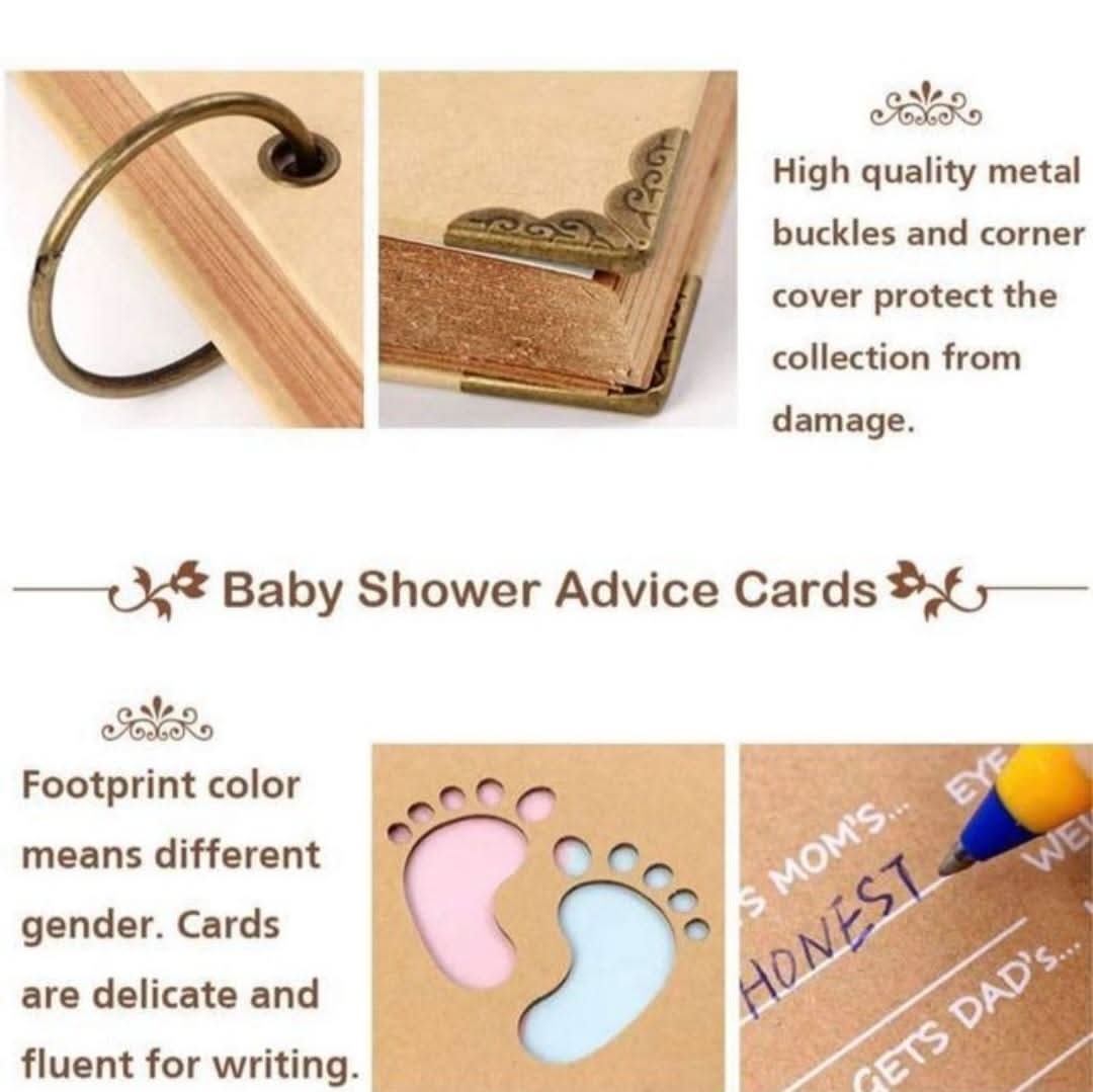 40 tarjetas de consejo para baby shower