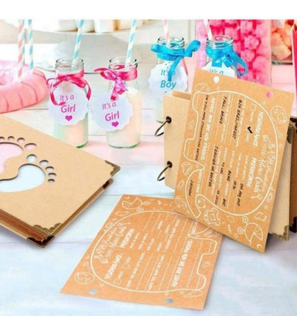40 tarjetas de consejo para baby shower