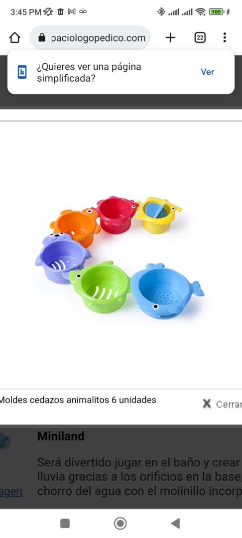 Moldes de arena de animales de colores