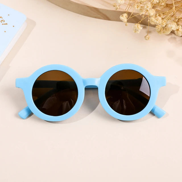 Lentes de sol para niños, diseño redondo, 1 ud