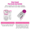 Medidor de Sonar de Monitor de ritmo cardíaco Doppler Fetal para embarazo en casa, incluye gel de transmisión y dos baterias, color celeste