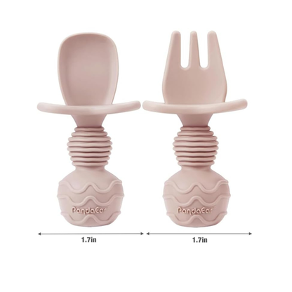 Juego de 1 tazón de succión de acero inoxidable para bebés y 2 piezas de utensilios