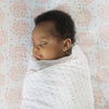 Swaddle Desings- Sábana bajera ajustable de muselina para cuna - Heavenly Floral