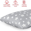 Moonsea- Almohada para niño, diseño gris con estrellas