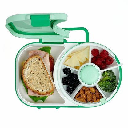 Fiambrera giratoria reutilizable y portátil