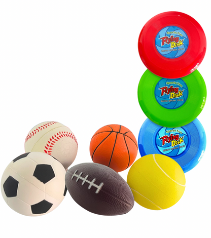 Toysery Juego de pelotas deportivas de espuma para niños