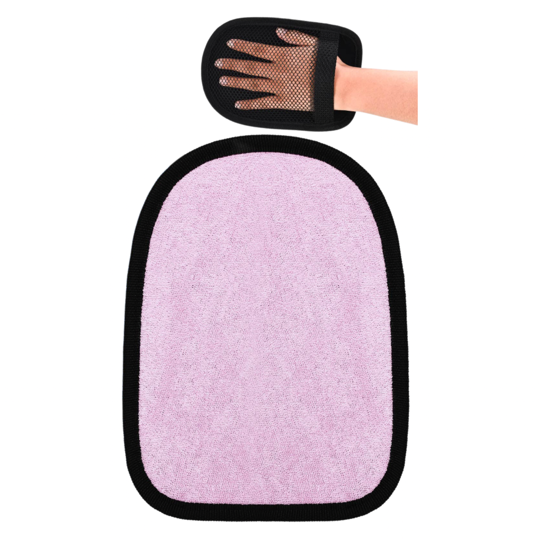 Guante de arena para limpiar la arena, rosado