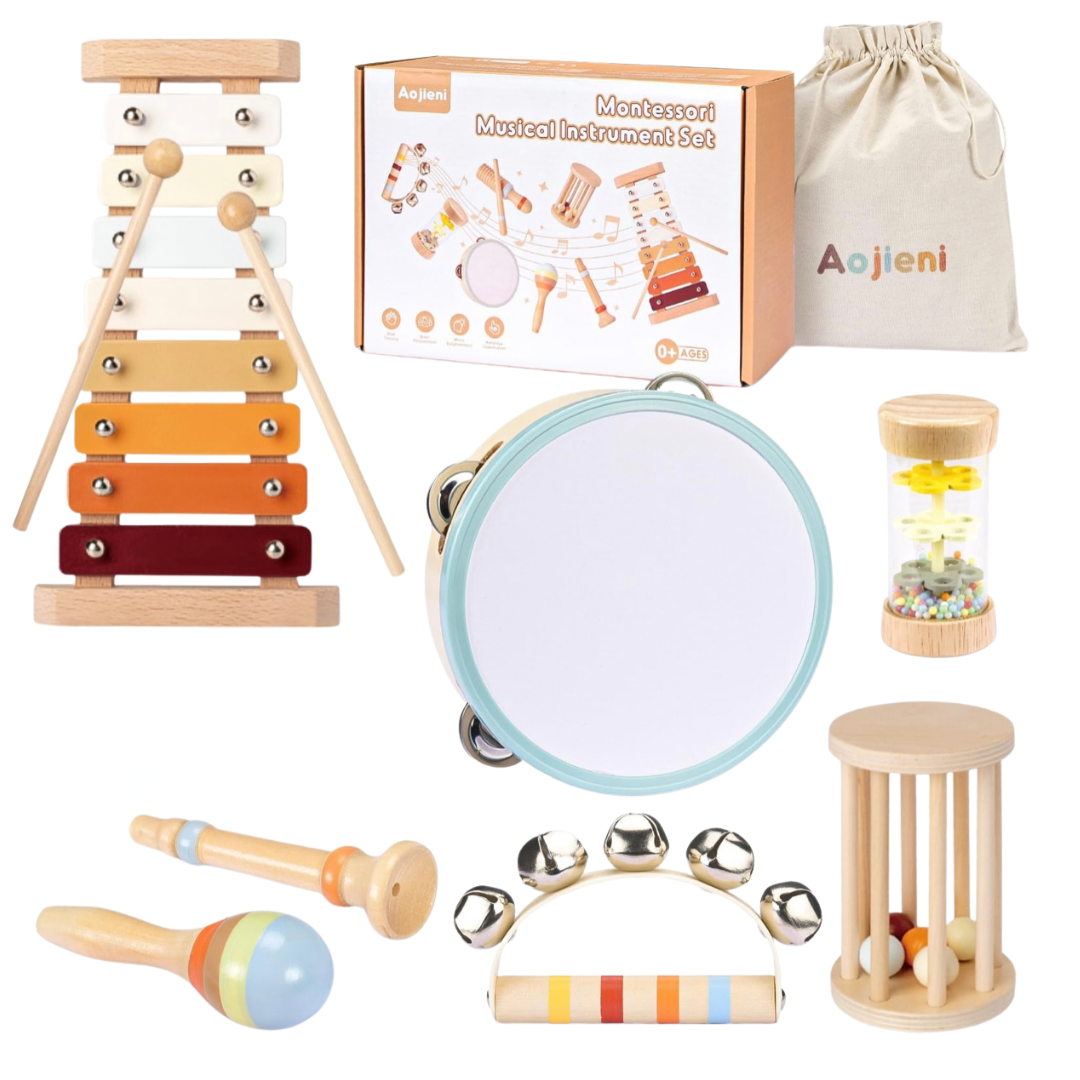 Instrumentos de madera montessori
