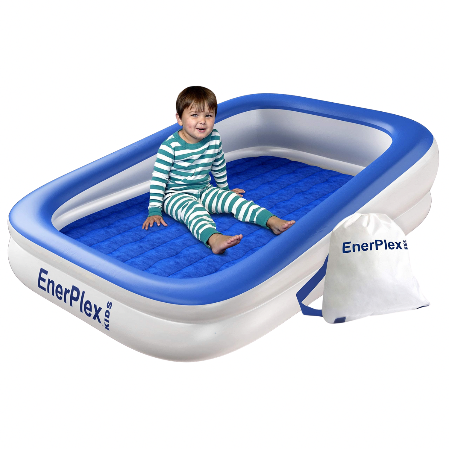 Cama de viaje inflable EnerPlex para niños