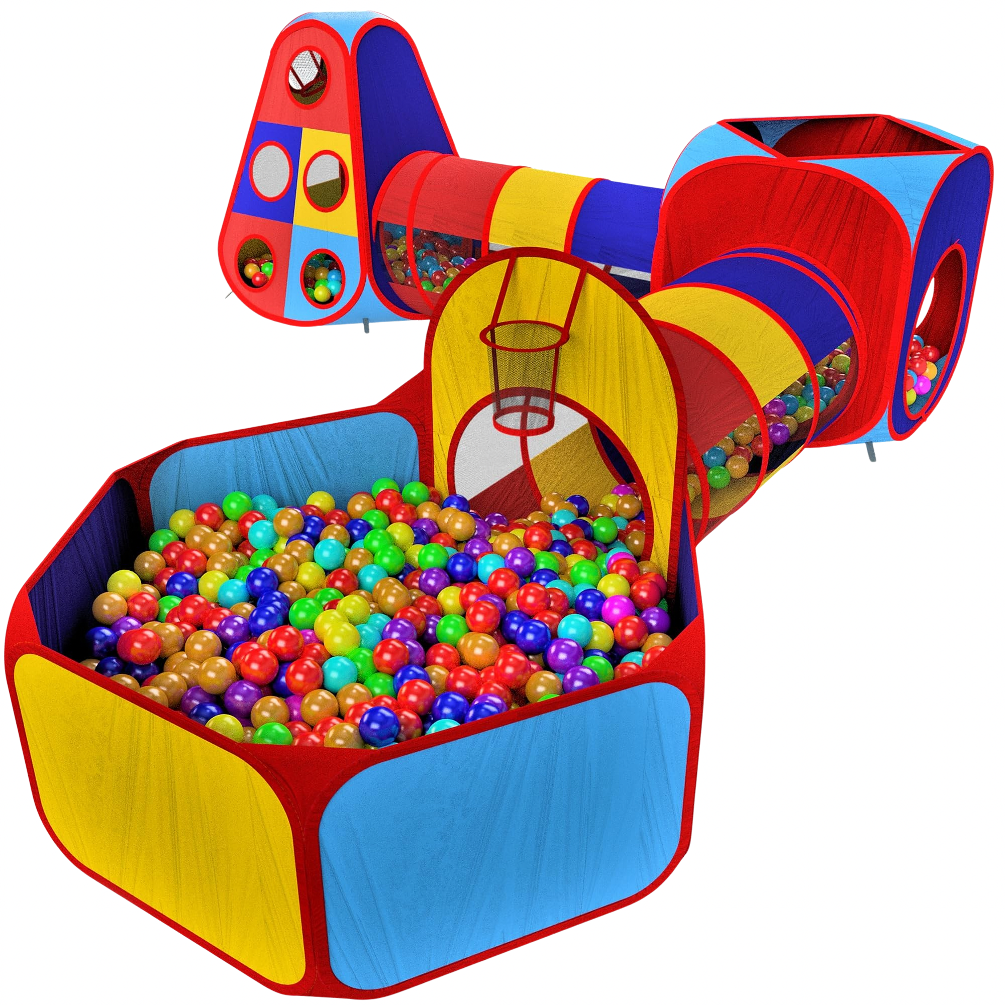 Playz - Juego de 5 piezas de gimnasio para niños con tienda de campaña,