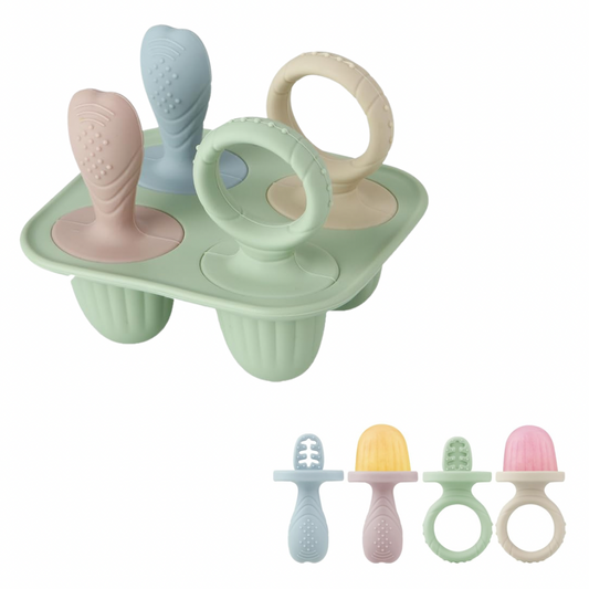 Molde de paletas de leche materna, 4 cavidades, sin BPA