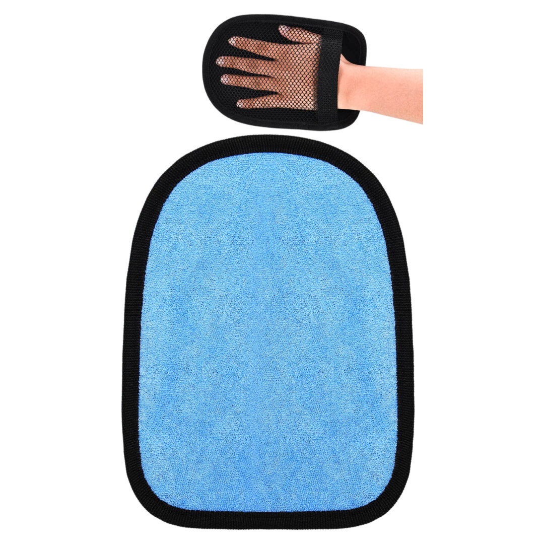 Guante de arena para limpiar la arena, azul