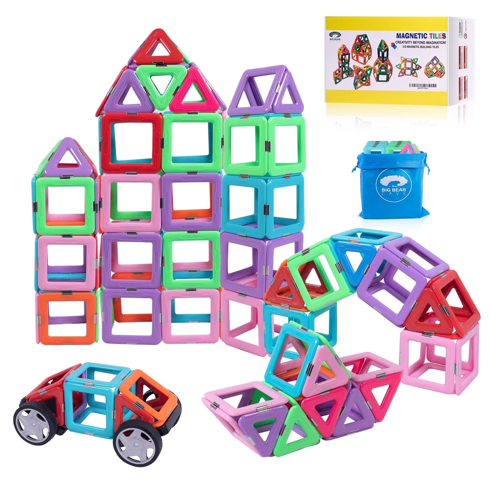 64 bloques magnéticos para niños