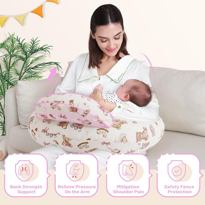 Almohada de lactancia AMASKY rosa - foto 4