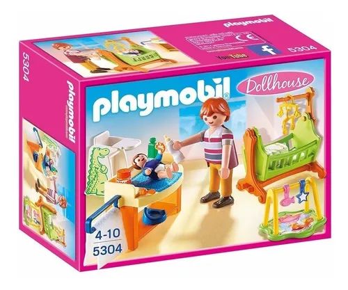 Habitación del Bebé con Cuna Playmobil Dolls House 28 Piezas