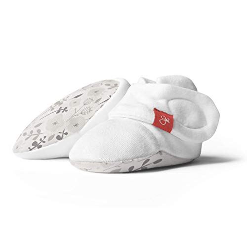 Goumi kids- Botas blancas con hojas grises, 0-3m