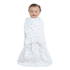 HALO - SleepSack Swaddle 100% algodón, Oveja color aguamarina pálido, tamaño NB 0-3 meses