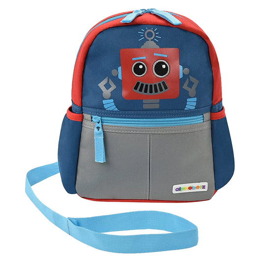 Alphabetz - Mochila robot para niños pequeños con arnés de seguridad