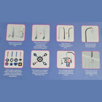 Móvil para bebé colores alto contraste