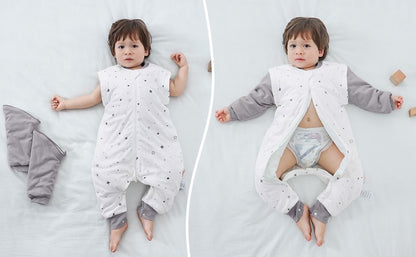 Saco para dormir de 2-3 años, 100% algodón, 2.5 tog
