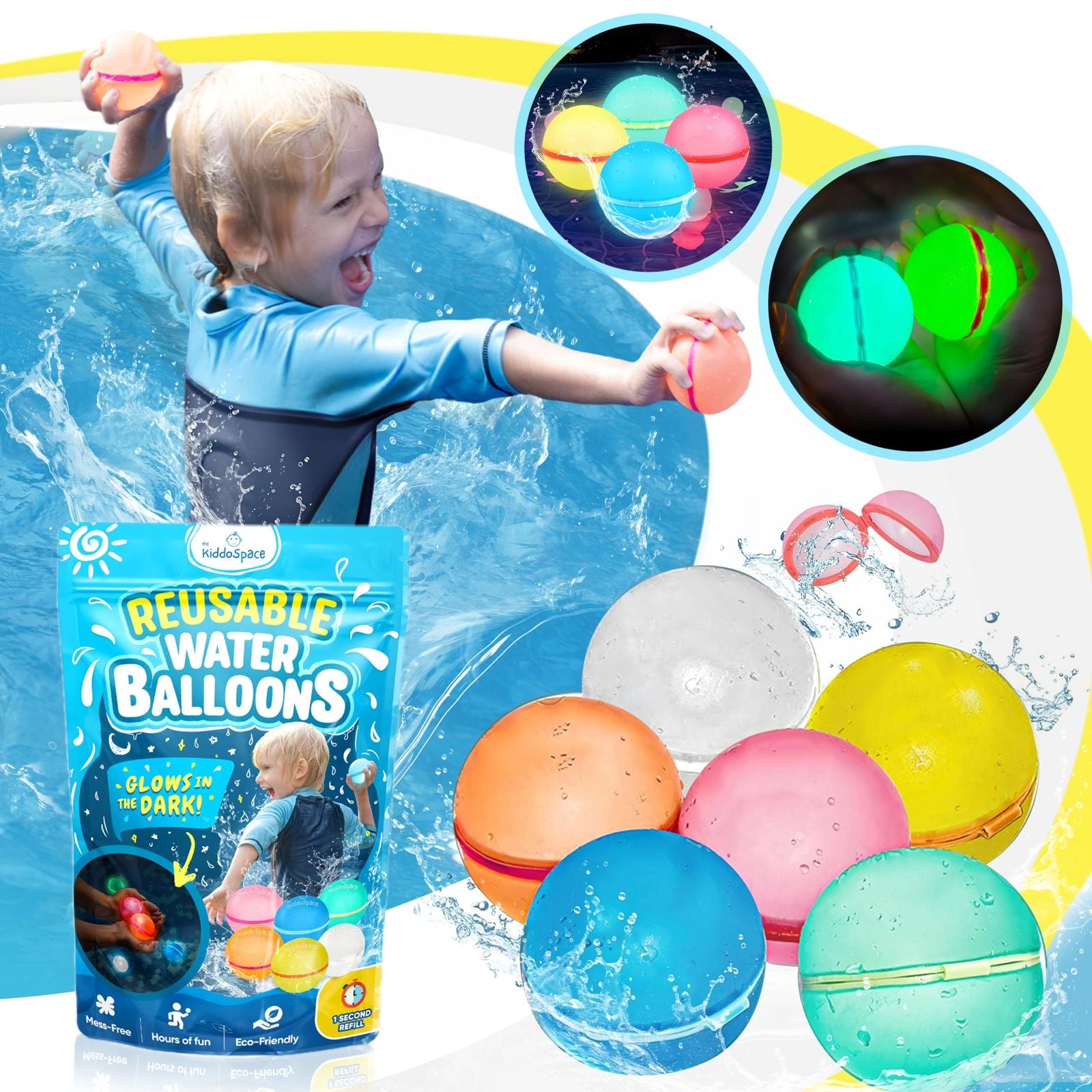 20 Globos de agua reutilizables
