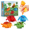 4 bolas de estrés dinosaurios