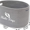 Cesta de cuerda de algodón para almacenamiento de juguetes, kids toys