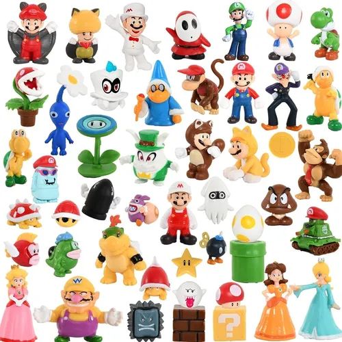 Satzig 48 Pcs Mini Mario Toys - Mario Toys Action Figures