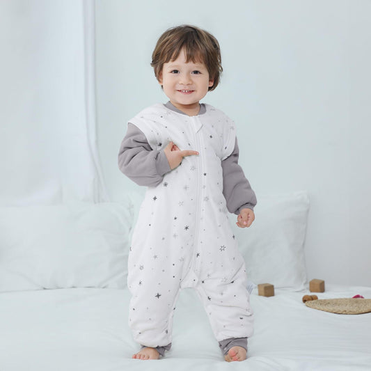 Saco para dormir de 2-3 años, 100% algodón, 2.5 tog
