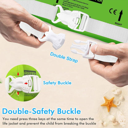 Chaleco salvavidas de natación para niños Chriffer para niños de 30 a 55 libras