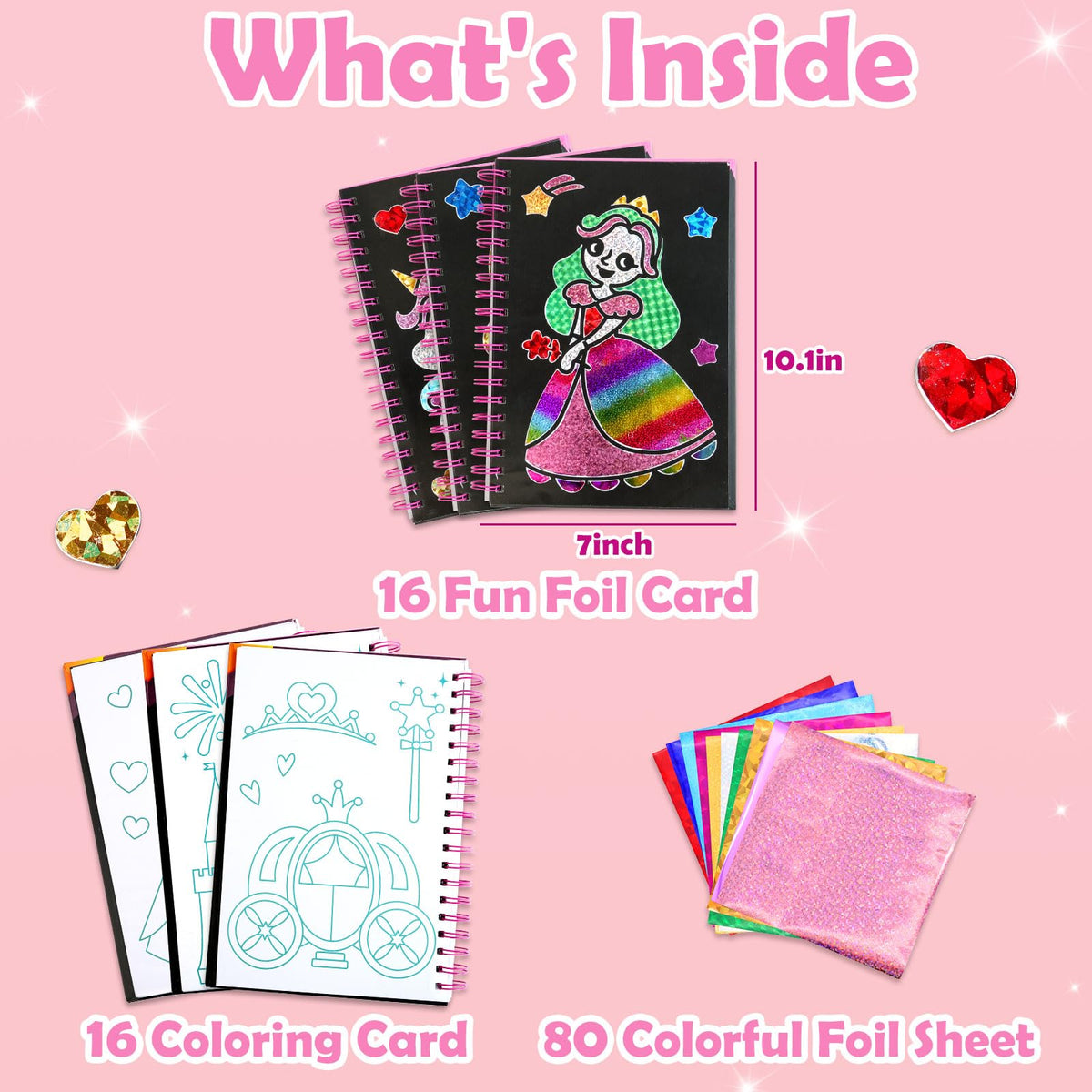 Kit de manualidades Foil Craft – Princesas y unicornios | Pigipigi
