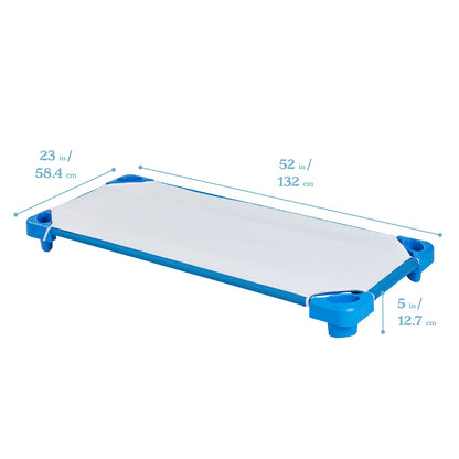 Base para cuna infantil apilable con sábanas, 4 uds