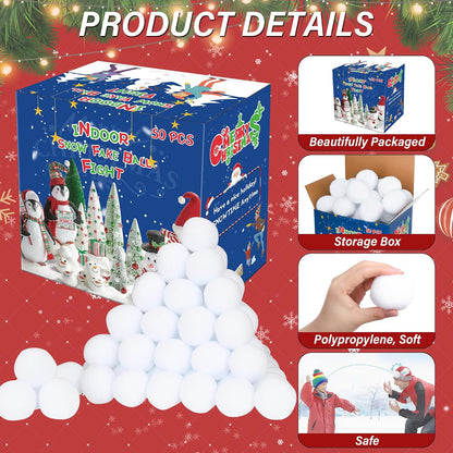 Set Homiar de 50 bolas de nieve artificial