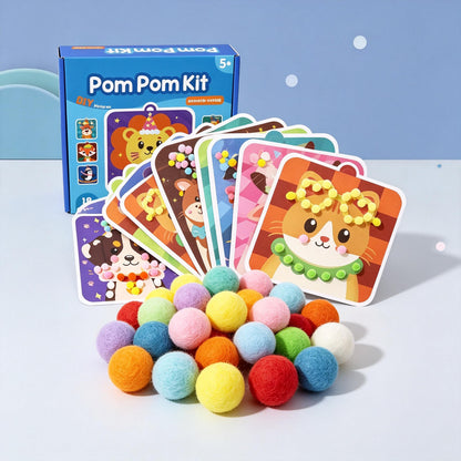 Kit de manualidades con pompones: contenido y uso