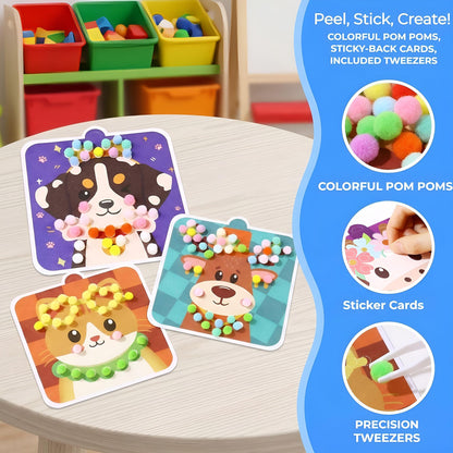 Kit de manualidades con pompones: contenido y uso