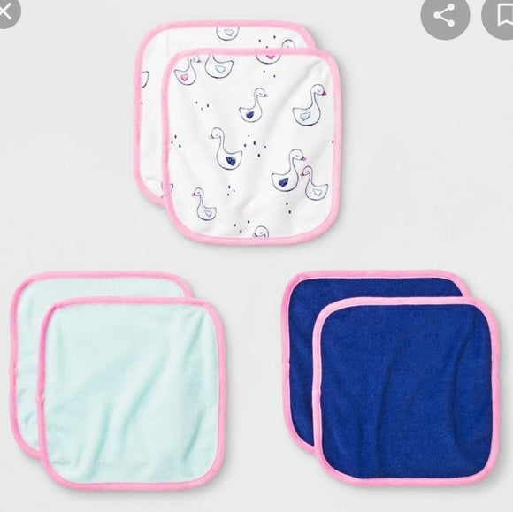 Cloud Island Baby - Juego de 6 paños ligeros para baño, color azul victoria