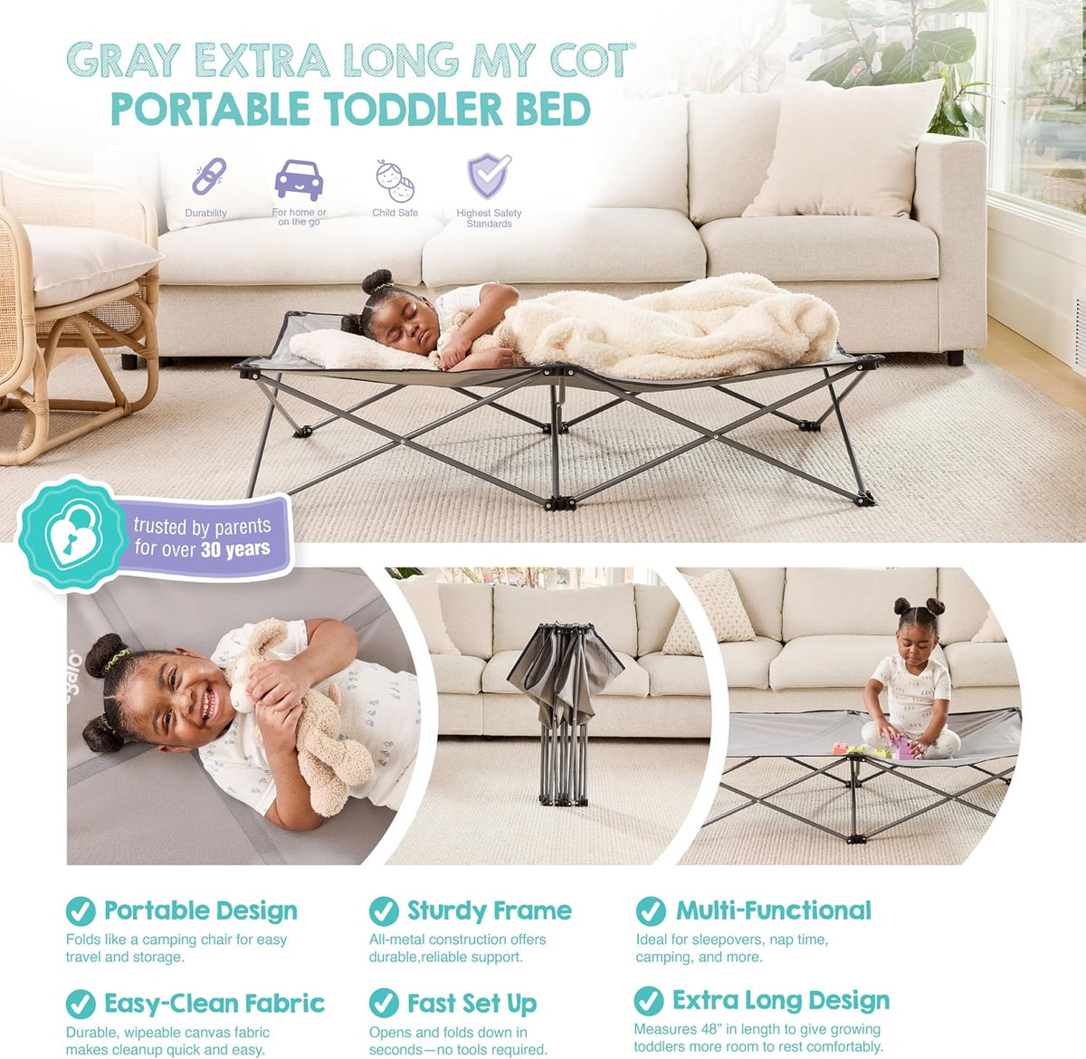 Regalo My Cot Extra Long gris - foto adicional 4