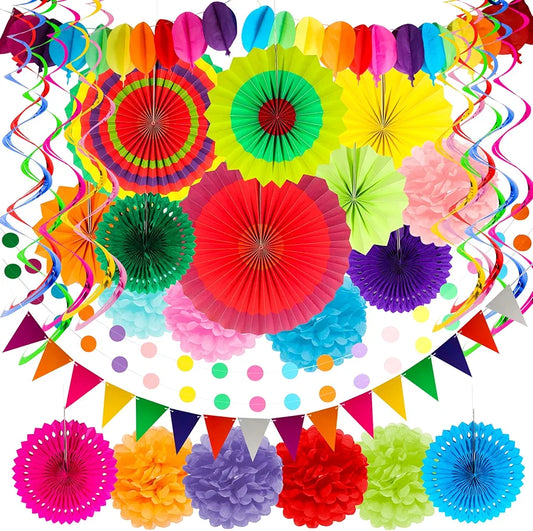 Ecoostar 35 pcs decoración abanicos