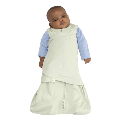 HALO Saco de dormir envolvente 100% algodón, manta vestible ajustable de 3 vías, TOG 1.5, Sage, recién nacido, 0-3 meses