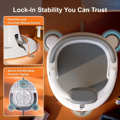 Asiento de baño para bebés (6-24 meses), rosa