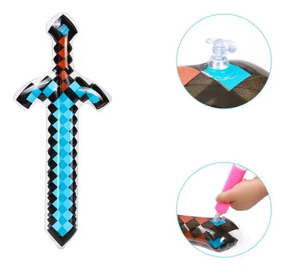12 espadas inflables de Minecraft